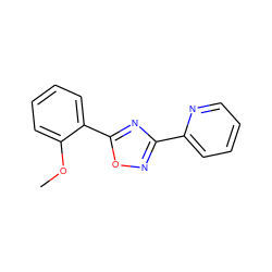 COc1ccccc1-c1nc(-c2ccccn2)no1 ZINC000000496804