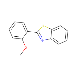 COc1ccccc1-c1nc2ccccc2s1 ZINC000000163321