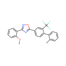 COc1ccccc1-c1noc(-c2ccc(-c3ccccc3C)c(C(F)(F)F)c2)n1 ZINC000059240279