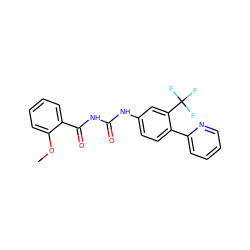 COc1ccccc1C(=O)NC(=O)Nc1ccc(-c2ccccn2)c(C(F)(F)F)c1 ZINC000084620015