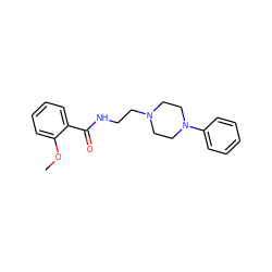 COc1ccccc1C(=O)NCCN1CCN(c2ccccc2)CC1 ZINC000055111898