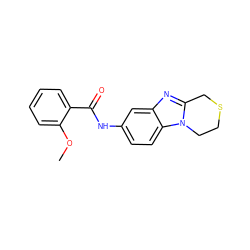 COc1ccccc1C(=O)Nc1ccc2c(c1)nc1n2CCSC1 ZINC000002345259