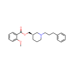 COc1ccccc1C(=O)OC[C@@H]1CCCN(CCCc2ccccc2)C1 ZINC000027203163