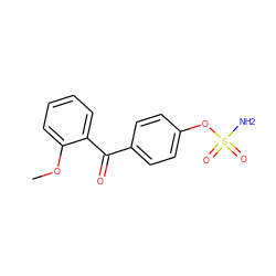 COc1ccccc1C(=O)c1ccc(OS(N)(=O)=O)cc1 ZINC000013444957