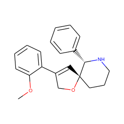 COc1ccccc1C1=C[C@@]2(CCCN[C@H]2c2ccccc2)OC1 ZINC000013818501