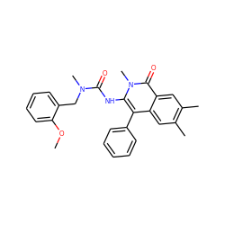 COc1ccccc1CN(C)C(=O)Nc1c(-c2ccccc2)c2cc(C)c(C)cc2c(=O)n1C ZINC000000833918