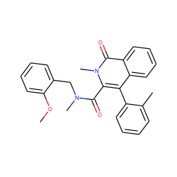 COc1ccccc1CN(C)C(=O)c1c(-c2ccccc2C)c2ccccc2c(=O)n1C ZINC000013742625