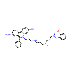 COc1ccccc1CN(C)CCCN(C)CCCNCCCn1c2cc(=N)ccc-2c2ccc(N)cc2c1-c1ccccc1 ZINC000169718678