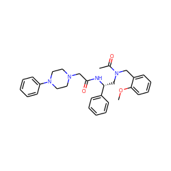 COc1ccccc1CN(C[C@@H](NC(=O)CN1CCN(c2ccccc2)CC1)c1ccccc1)C(C)=O ZINC000013746549