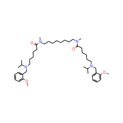 COc1ccccc1CN(CCCCCC(=O)N(C)CCCCCCCCN(C)C(=O)CCCCCN(Cc1ccccc1OC)C(C)C)C(C)C ZINC000028085834