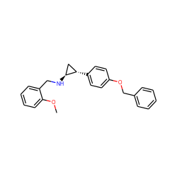 COc1ccccc1CN[C@H]1C[C@@H]1c1ccc(OCc2ccccc2)cc1 ZINC000113365792