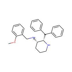 COc1ccccc1CN[C@H]1CCCN[C@H]1C(c1ccccc1)c1ccccc1 ZINC000040499169