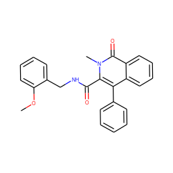 COc1ccccc1CNC(=O)c1c(-c2ccccc2)c2ccccc2c(=O)n1C ZINC000013742622