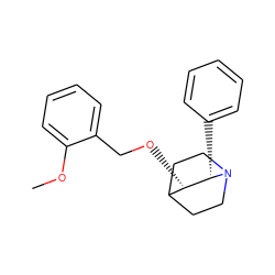 COc1ccccc1CO[C@H]1C2CCN(CC2)[C@H]1c1ccccc1 ZINC000096286258