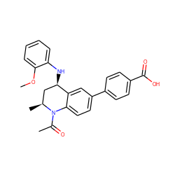 COc1ccccc1N[C@@H]1C[C@H](C)N(C(C)=O)c2ccc(-c3ccc(C(=O)O)cc3)cc21 ZINC000208332185