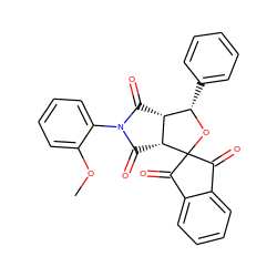 COc1ccccc1N1C(=O)[C@@H]2[C@H](c3ccccc3)OC3(C(=O)c4ccccc4C3=O)[C@@H]2C1=O ZINC000008926089