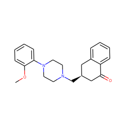 COc1ccccc1N1CCN(C[C@@H]2CC(=O)c3ccccc3C2)CC1 ZINC000013471606