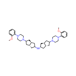 COc1ccccc1N1CCN(C2C[C@@H]3CC(NC4C[C@@H]5CC(N6CCN(c7ccccc7OC)CC6)C[C@H]5C4)C[C@H]3C2)CC1 ZINC000027304048