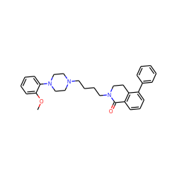 COc1ccccc1N1CCN(CCCCN2CCc3c(cccc3-c3ccccc3)C2=O)CC1 ZINC000071341479