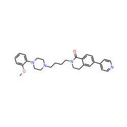 COc1ccccc1N1CCN(CCCCN2CCc3cc(-c4ccncc4)ccc3C2=O)CC1 ZINC000071333072