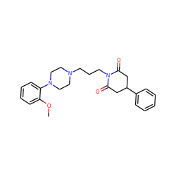 COc1ccccc1N1CCN(CCCN2C(=O)CC(c3ccccc3)CC2=O)CC1 ZINC000072175929