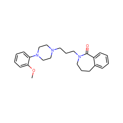 COc1ccccc1N1CCN(CCCN2CCCc3ccccc3C2=O)CC1 ZINC000040406333