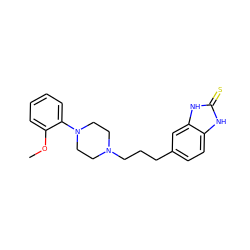 COc1ccccc1N1CCN(CCCc2ccc3[nH]c(=S)[nH]c3c2)CC1 ZINC000098083710