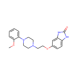 COc1ccccc1N1CCN(CCOc2ccc3[nH]c(=O)[nH]c3c2)CC1 ZINC000098084590