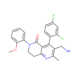 COc1ccccc1N1CCc2nc(C)c(CN)c(-c3ccc(Cl)cc3Cl)c2C1=O ZINC000040861160