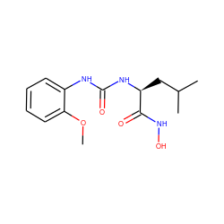 COc1ccccc1NC(=O)N[C@@H](CC(C)C)C(=O)NO ZINC000095586994