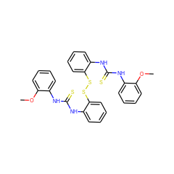 COc1ccccc1NC(=S)Nc1ccccc1SSc1ccccc1NC(=S)Nc1ccccc1OC ZINC000473149172