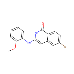 COc1ccccc1Nc1cc2cc(Br)ccc2c(=O)[nH]1 ZINC000015952501