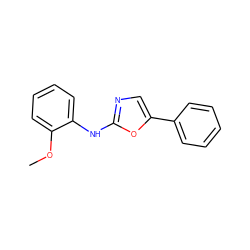 COc1ccccc1Nc1ncc(-c2ccccc2)o1 ZINC000013611253