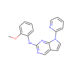 COc1ccccc1Nc1ncc2ccn(-c3ccccn3)c2n1 ZINC000028572520