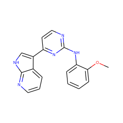 COc1ccccc1Nc1nccc(-c2c[nH]c3ncccc23)n1 ZINC000036124434