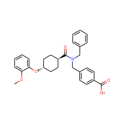 COc1ccccc1O[C@H]1CC[C@H](C(=O)N(Cc2ccccc2)Cc2ccc(C(=O)O)cc2)CC1 ZINC001772612463