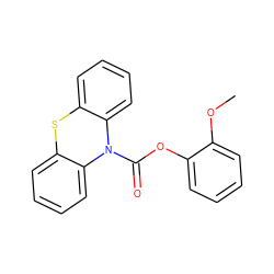 COc1ccccc1OC(=O)N1c2ccccc2Sc2ccccc21 ZINC000040936372