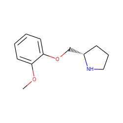 COc1ccccc1OC[C@@H]1CCCN1 ZINC000020221594