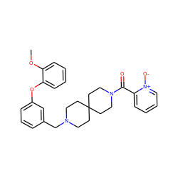 COc1ccccc1Oc1cccc(CN2CCC3(CC2)CCN(C(=O)c2cccc[n+]2[O-])CC3)c1 ZINC000029133055