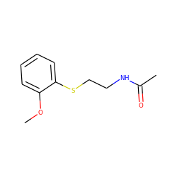 COc1ccccc1SCCNC(C)=O ZINC000058583193