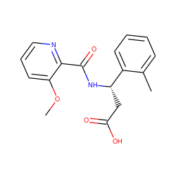 COc1cccnc1C(=O)N[C@@H](CC(=O)O)c1ccccc1C ZINC000261139905