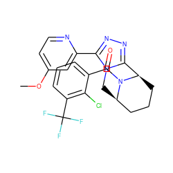 COc1ccnc(-c2nnc3n2C[C@@H]2CCC[C@H]3N2C(=O)c2cccc(C(F)(F)F)c2Cl)c1 ZINC000215984792