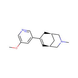 COc1cncc(C2=C[C@H]3C[C@@H](C2)CN(C)C3)c1 ZINC000095579621