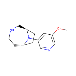 COc1cncc(N2[C@H]3CCNC[C@H]2CC3)c1 ZINC000100063055