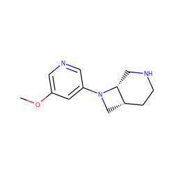 COc1cncc(N2C[C@H]3CCNC[C@H]32)c1 ZINC000033992556