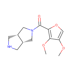 COc1coc(C(=O)N2C[C@@H]3CNC[C@@H]3C2)c1OC ZINC000169711198