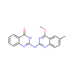 COc1nc(Nc2nc3ccccc3c(=O)[nH]2)nc2ccc(C)cc12 ZINC000018121832