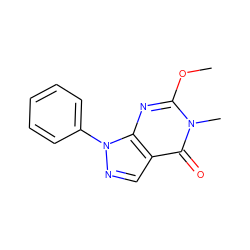 COc1nc2c(cnn2-c2ccccc2)c(=O)n1C ZINC000012405435