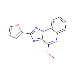 COc1nc2ccccc2n2nc(-c3ccco3)nc12 ZINC000029124046