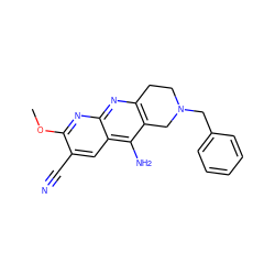 COc1nc2nc3c(c(N)c2cc1C#N)CN(Cc1ccccc1)CC3 ZINC000066252180